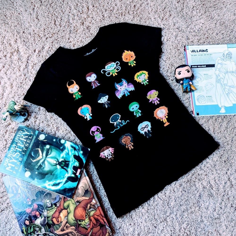 Marvel Heroes Little Villains Graphic Girls Tee